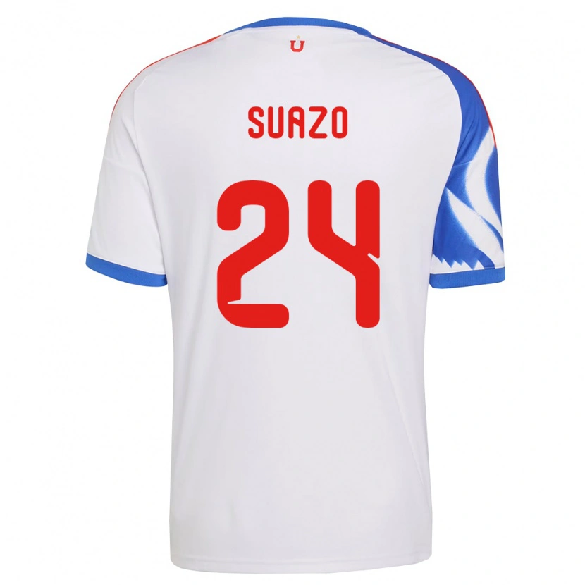 Danxen Criança Camisola Arantza Suazo #24 Branco Azul Marinho Alternativa 2026/27 Camisa