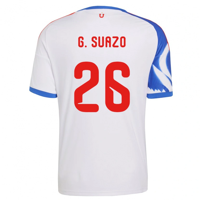 Danxen Criança Camisola Grettel Suazo #26 Branco Azul Marinho Alternativa 2026/27 Camisa