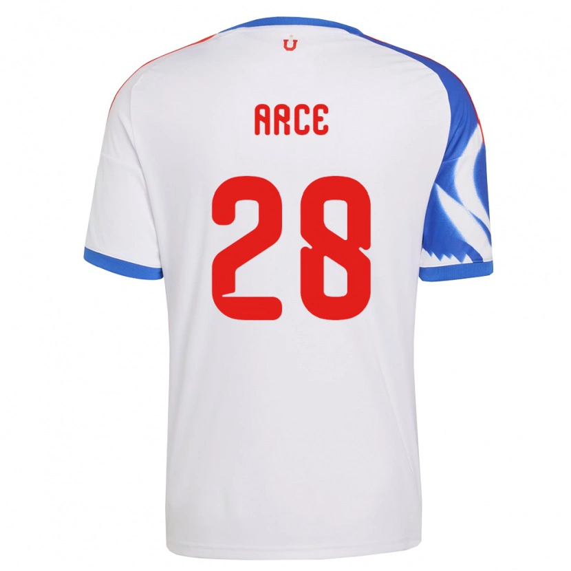 Danxen Criança Camisola Agustín Arce #28 Branco Azul Marinho Alternativa 2026/27 Camisa