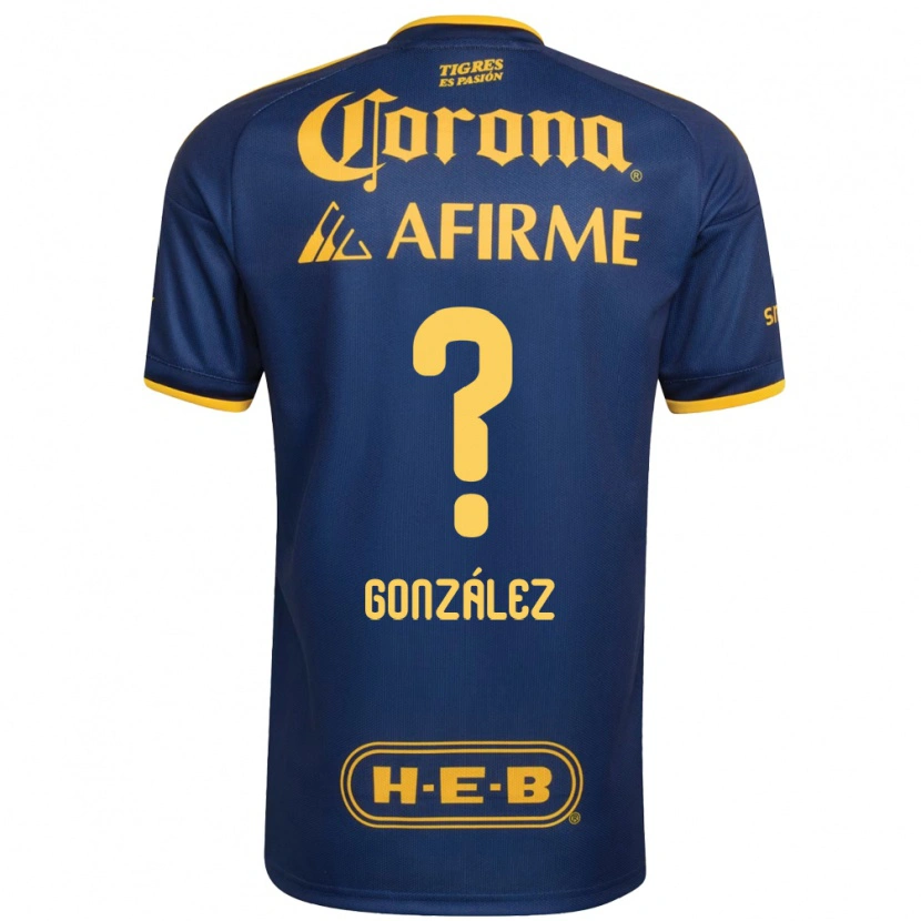 Danxen Criança Camisola Fernando González #0 Azul Real Amarelo Alternativa 2026/27 Camisa