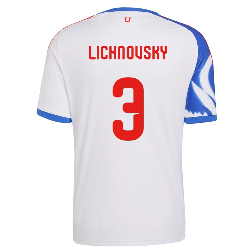 Danxen Criança Camisola Igor Lichnovsky #3 Branco Azul Marinho Alternativa 2026/27 Camisa