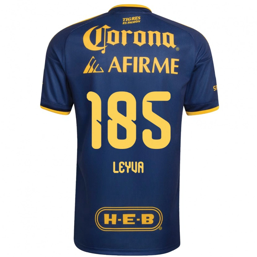 Danxen Criança Camisola Jorge Leyva #185 Azul Real Amarelo Alternativa 2026/27 Camisa