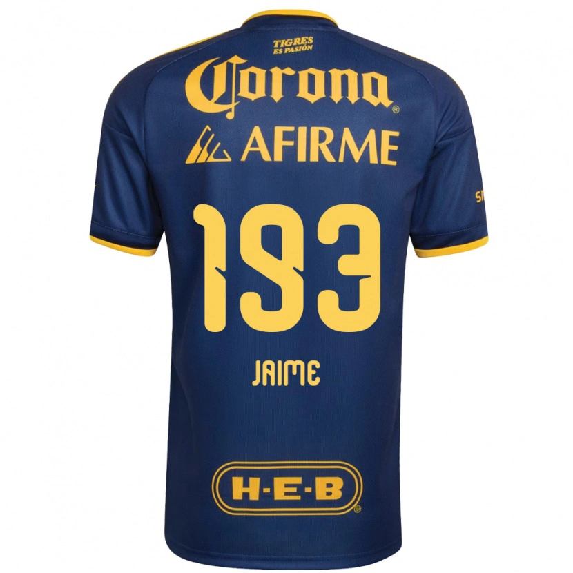 Danxen Criança Camisola Kenneth Jaime #193 Azul Real Amarelo Alternativa 2026/27 Camisa