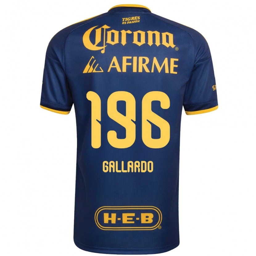 Danxen Criança Camisola Gael Gallardo #196 Azul Real Amarelo Alternativa 2026/27 Camisa