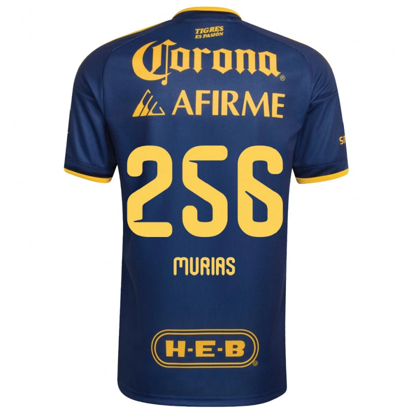 Danxen Criança Camisola Mauricio Murias #256 Azul Real Amarelo Alternativa 2026/27 Camisa