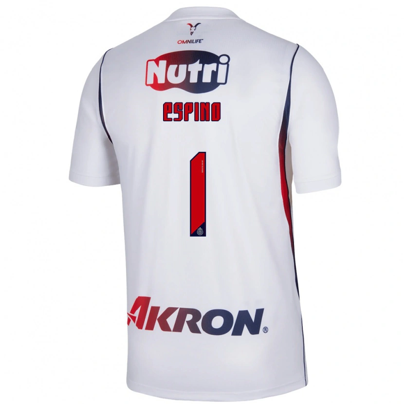 Danxen Criança Camisola Celeste Espino #1 Branco Azul Marinho Vermelho Alternativa 2026/27 Camisa