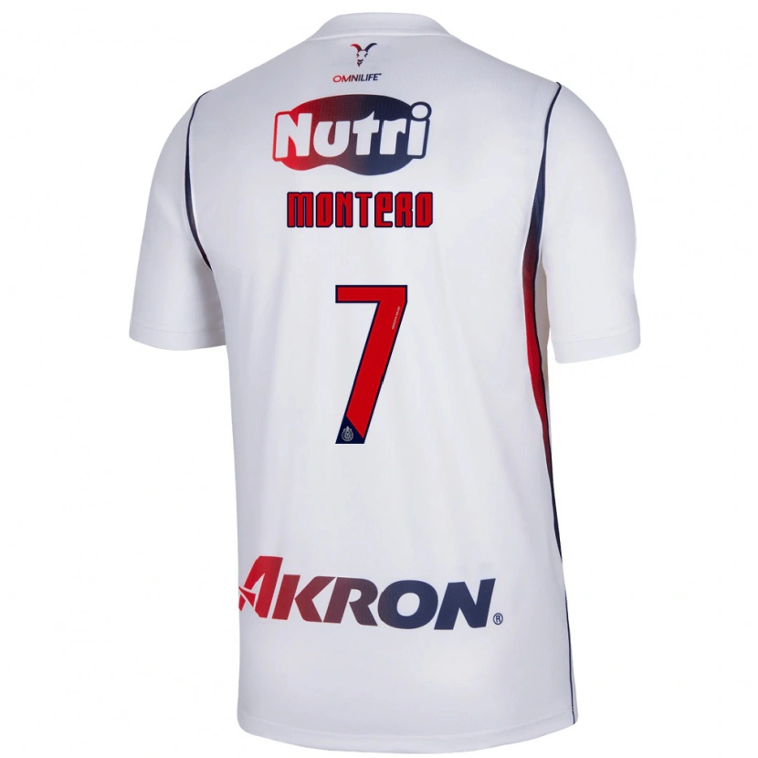Danxen Criança Camisola Casandra Montero #7 Branco Azul Marinho Vermelho Alternativa 2026/27 Camisa