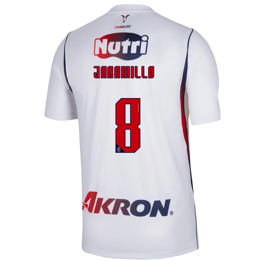 Danxen Criança Camisola Carolina Jaramillo #8 Branco Azul Marinho Vermelho Alternativa 2026/27 Camisa