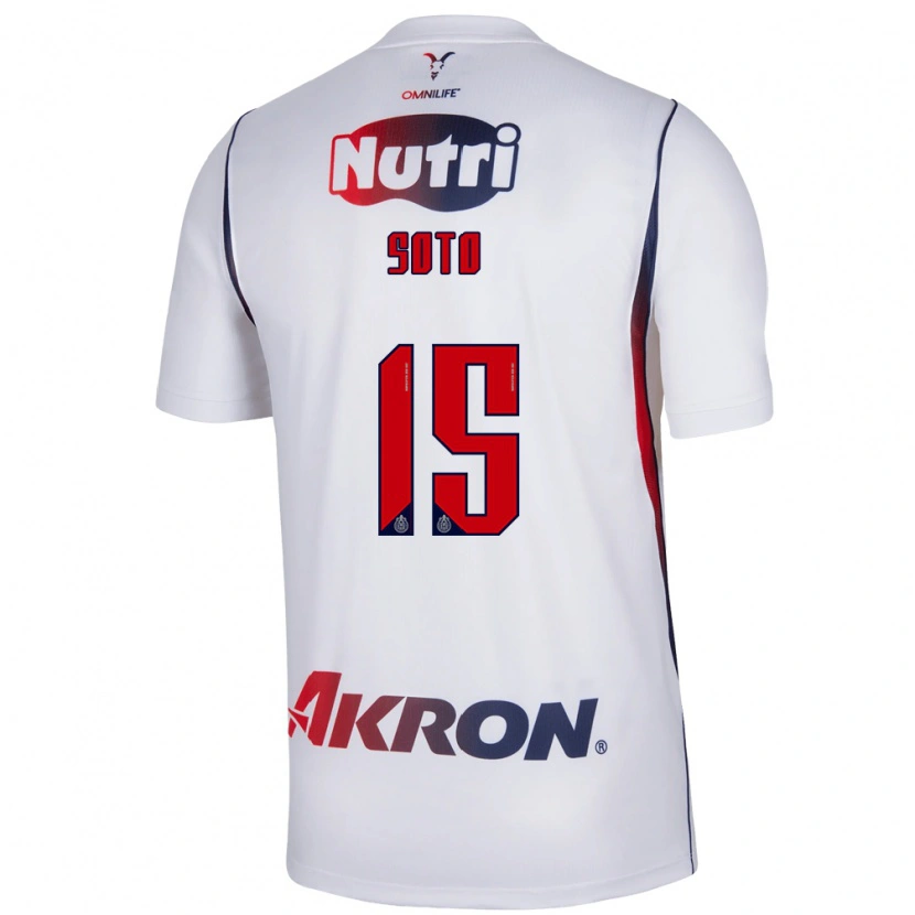 Danxen Criança Camisola Rubí Soto #15 Branco Azul Marinho Vermelho Alternativa 2026/27 Camisa