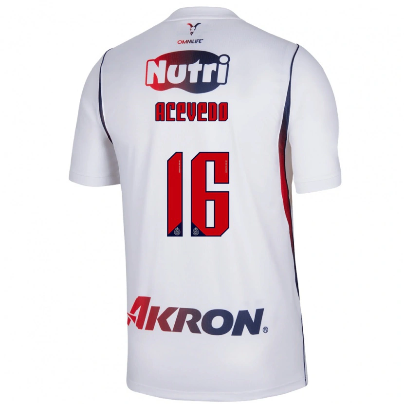 Danxen Criança Camisola Victoria Acevedo #16 Branco Azul Marinho Vermelho Alternativa 2026/27 Camisa