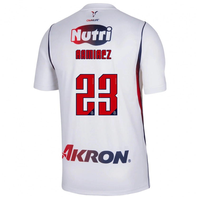 Danxen Criança Camisola Alessandra Ramírez #23 Branco Azul Marinho Vermelho Alternativa 2026/27 Camisa