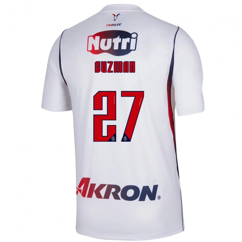Danxen Criança Camisola Kinberly Guzmán #27 Branco Azul Marinho Vermelho Alternativa 2026/27 Camisa