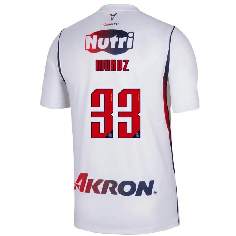 Danxen Criança Camisola Zahid Muñoz #33 Branco Azul Marinho Vermelho Alternativa 2026/27 Camisa