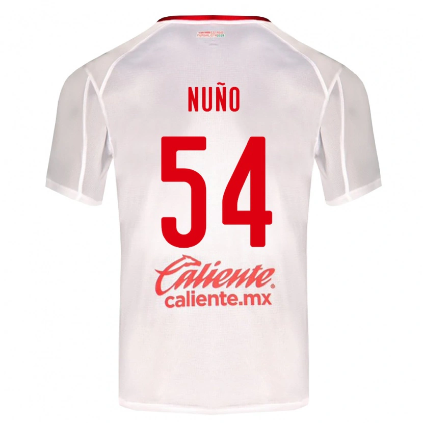 Danxen Criança Camisola Raúl Nuño #54 Branco Verde Vermelho Alternativa 2026/27 Camisa