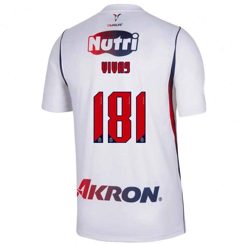 Danxen Criança Camisola Ángel Vivas #181 Branco Azul Marinho Vermelho Alternativa 2026/27 Camisa