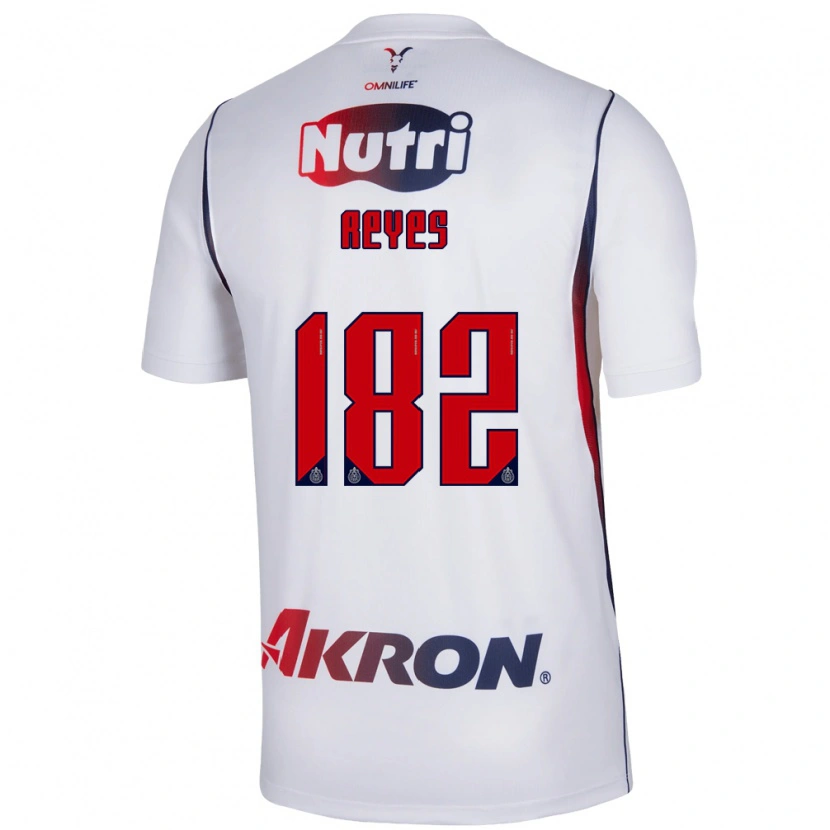 Danxen Criança Camisola Mauricio Reyes #182 Branco Azul Marinho Vermelho Alternativa 2026/27 Camisa
