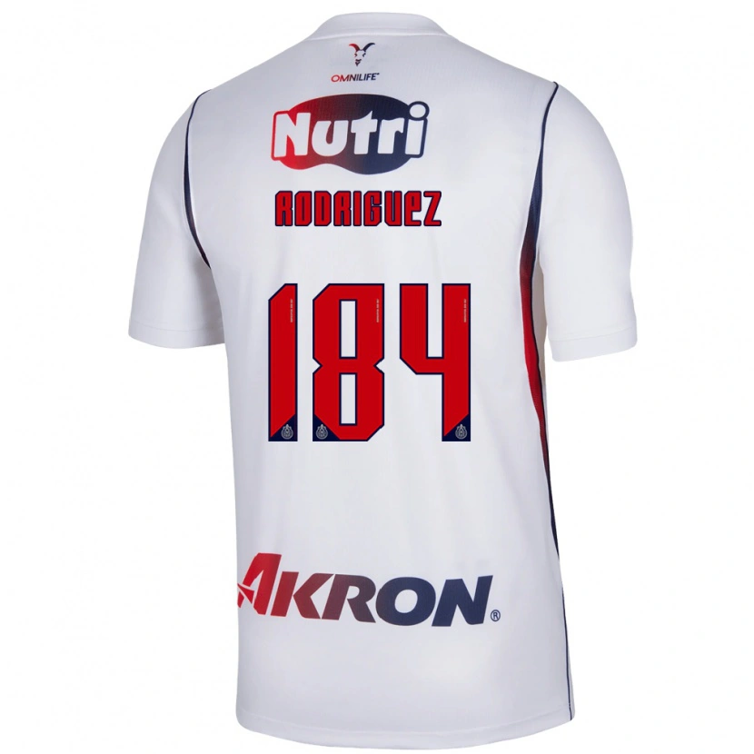 Danxen Criança Camisola Emiliano Rodríguez #184 Branco Azul Marinho Vermelho Alternativa 2026/27 Camisa