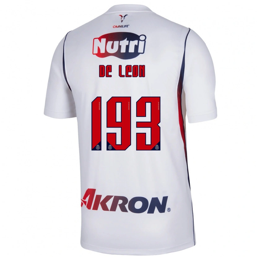 Danxen Criança Camisola Jared De León #193 Branco Azul Marinho Vermelho Alternativa 2026/27 Camisa