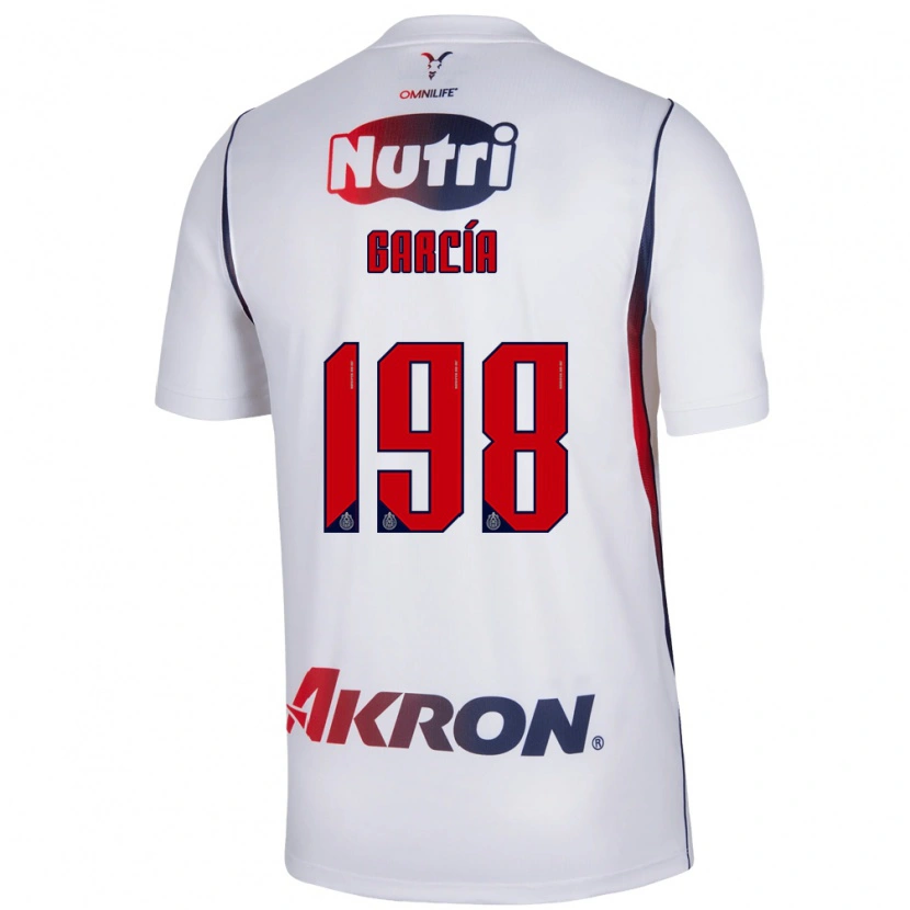 Danxen Criança Camisola Gael García #198 Branco Azul Marinho Vermelho Alternativa 2026/27 Camisa