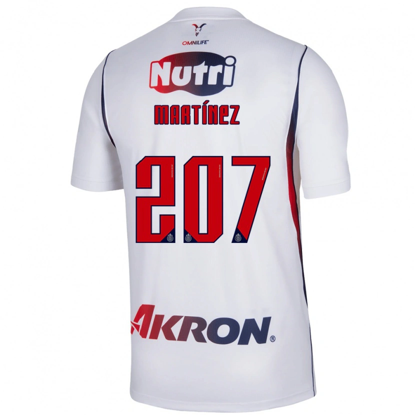 Danxen Criança Camisola Raúl Martínez #207 Branco Azul Marinho Vermelho Alternativa 2026/27 Camisa