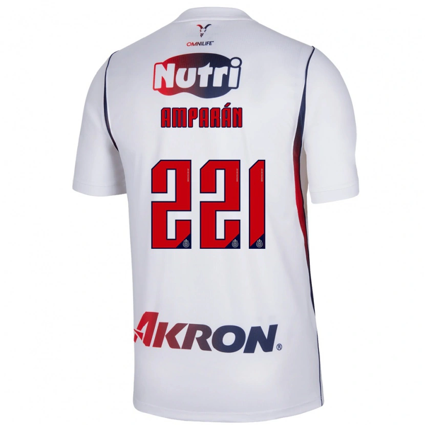 Danxen Criança Camisola Christian Amparán #221 Branco Azul Marinho Vermelho Alternativa 2026/27 Camisa