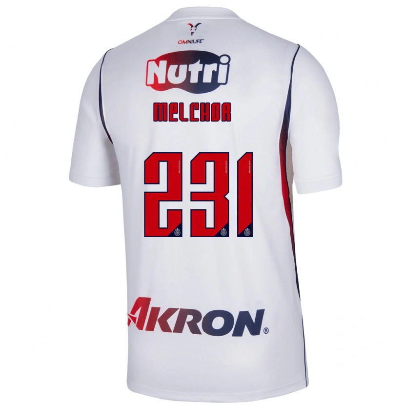 Danxen Criança Camisola Oziel Melchor #231 Branco Azul Marinho Vermelho Alternativa 2026/27 Camisa