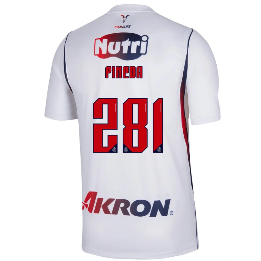 Danxen Criança Camisola Xoel Pineda #281 Branco Azul Marinho Vermelho Alternativa 2026/27 Camisa