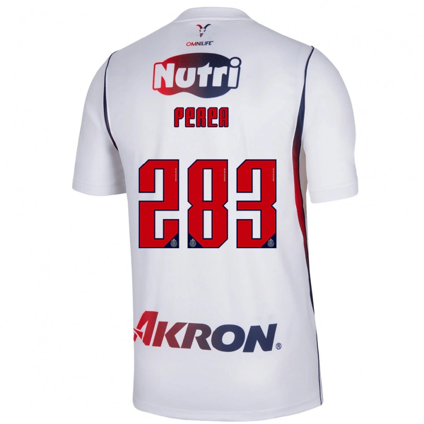 Danxen Criança Camisola José Perea #283 Branco Azul Marinho Vermelho Alternativa 2026/27 Camisa