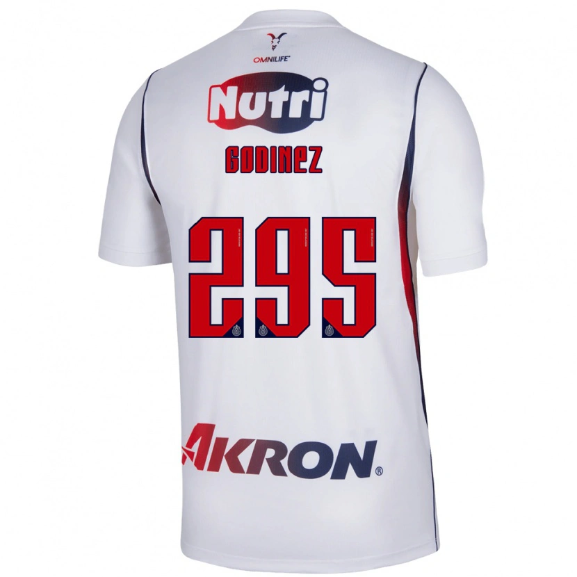 Danxen Criança Camisola André Godinez #295 Branco Azul Marinho Vermelho Alternativa 2026/27 Camisa