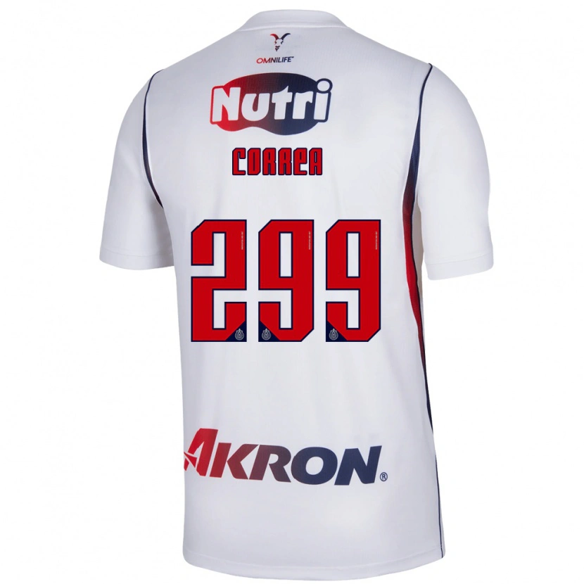 Danxen Criança Camisola Aarón Correa #299 Branco Azul Marinho Vermelho Alternativa 2026/27 Camisa