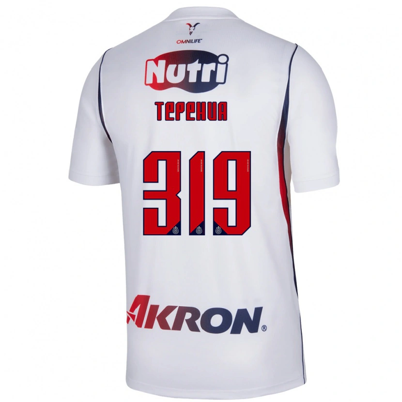 Danxen Criança Camisola Milán Tepehua #319 Branco Azul Marinho Vermelho Alternativa 2026/27 Camisa