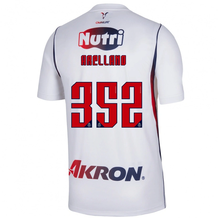 Danxen Criança Camisola Santiago Arellano #352 Branco Azul Marinho Vermelho Alternativa 2026/27 Camisa