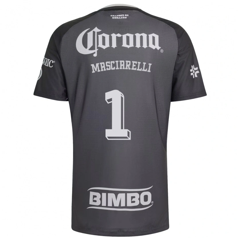 Danxen Criança Camisola Renata Masciarelli #1 Cinza Branco Preto Alternativa 2026/27 Camisa