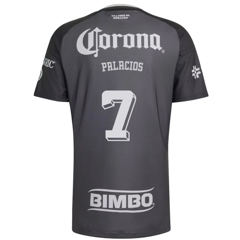 Danxen Criança Camisola Kiana Palacios #7 Cinza Branco Preto Alternativa 2026/27 Camisa