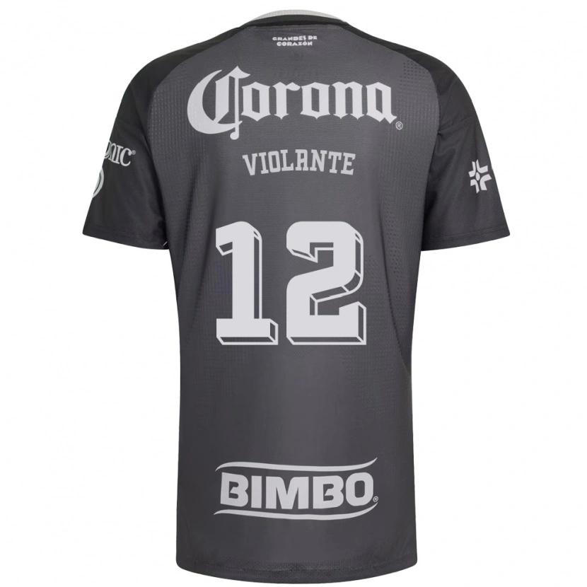Danxen Criança Camisola Isaías Violante #12 Cinza Branco Preto Alternativa 2026/27 Camisa