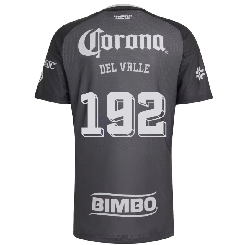 Danxen Criança Camisola Yonathan Del Valle #192 Cinza Branco Preto Alternativa 2026/27 Camisa