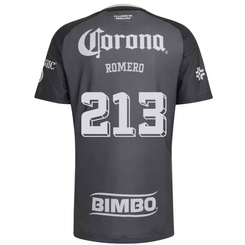 Danxen Criança Camisola Axel Romero #213 Cinza Branco Preto Alternativa 2026/27 Camisa