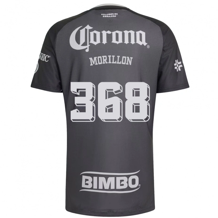 Danxen Criança Camisola José Morillon #368 Cinza Branco Preto Alternativa 2026/27 Camisa