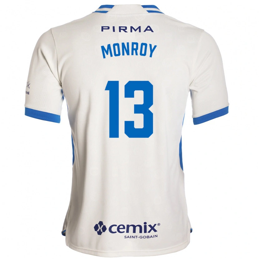 Danxen Criança Camisola Daniela Monroy #13 Branco Azul Vermelho Alternativa 2026/27 Camisa