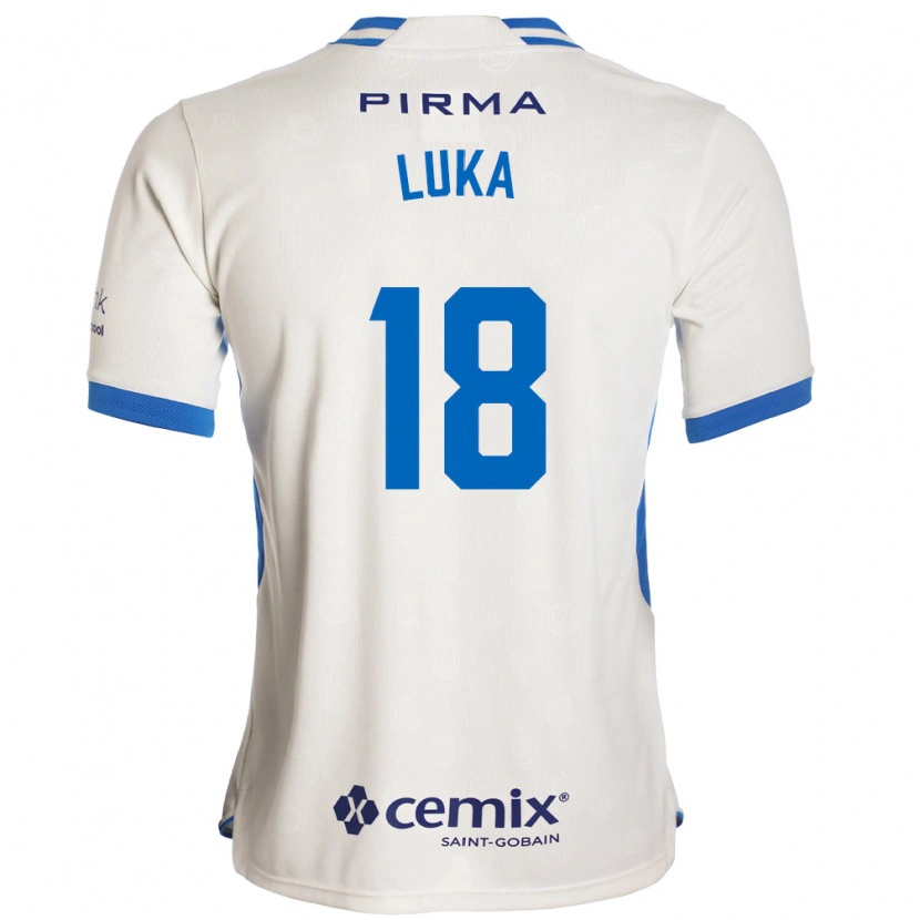 Danxen Criança Camisola Luka Romero #18 Branco Azul Vermelho Alternativa 2026/27 Camisa