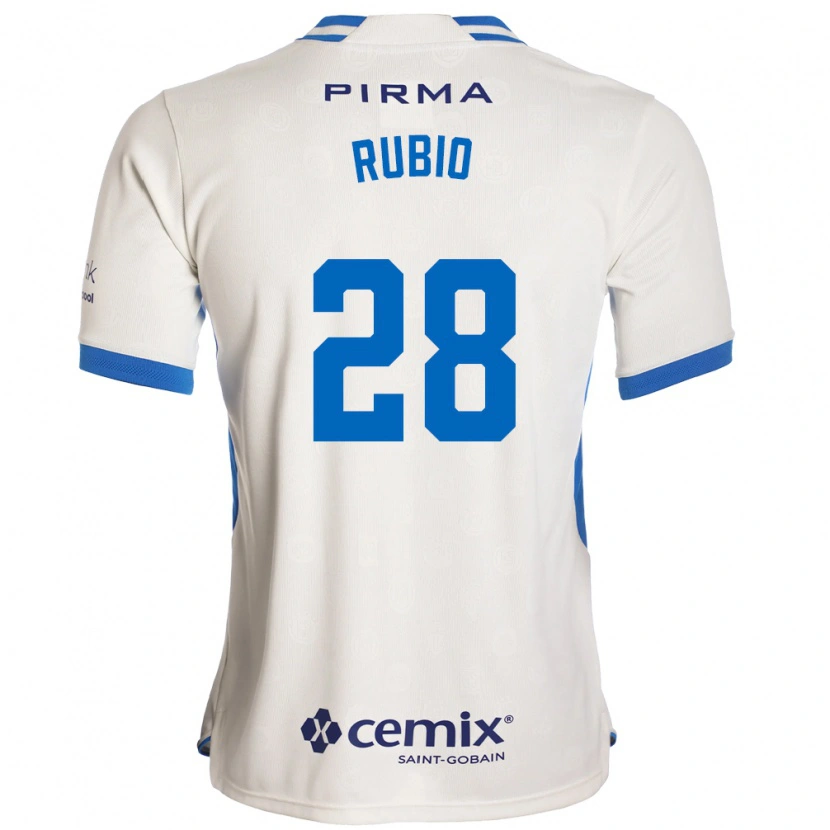 Danxen Criança Camisola Raymundo Rubio #28 Branco Azul Vermelho Alternativa 2026/27 Camisa
