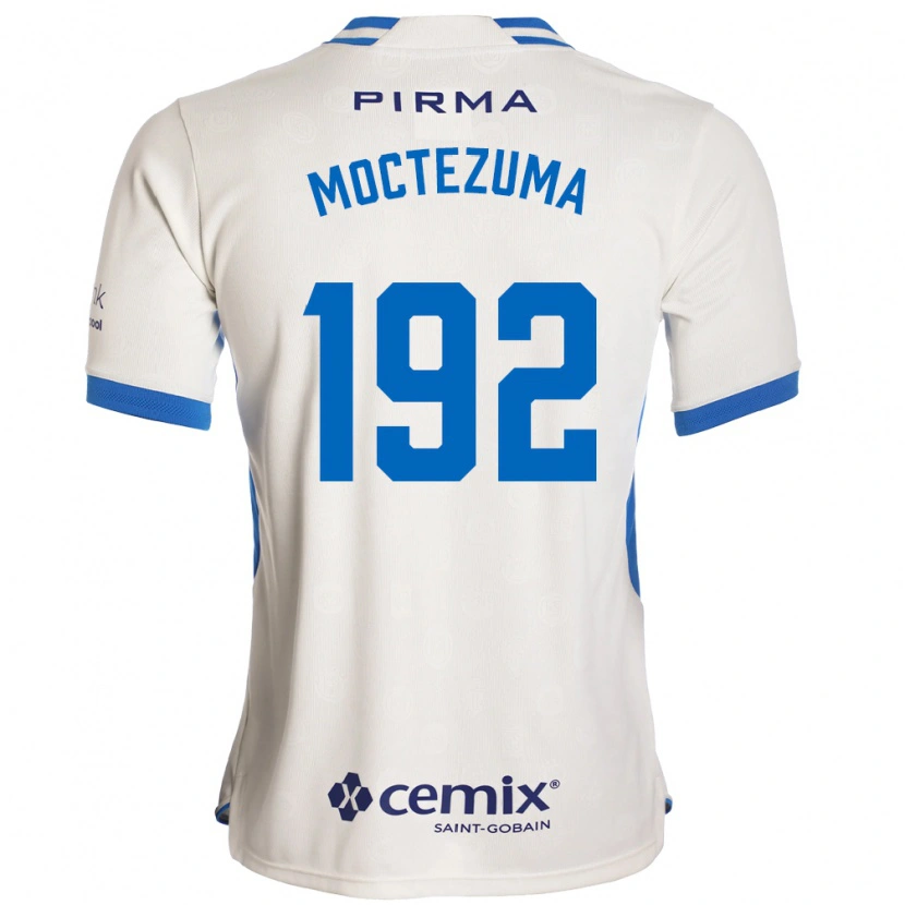 Danxen Criança Camisola Brayan Moctezuma #192 Branco Azul Vermelho Alternativa 2026/27 Camisa