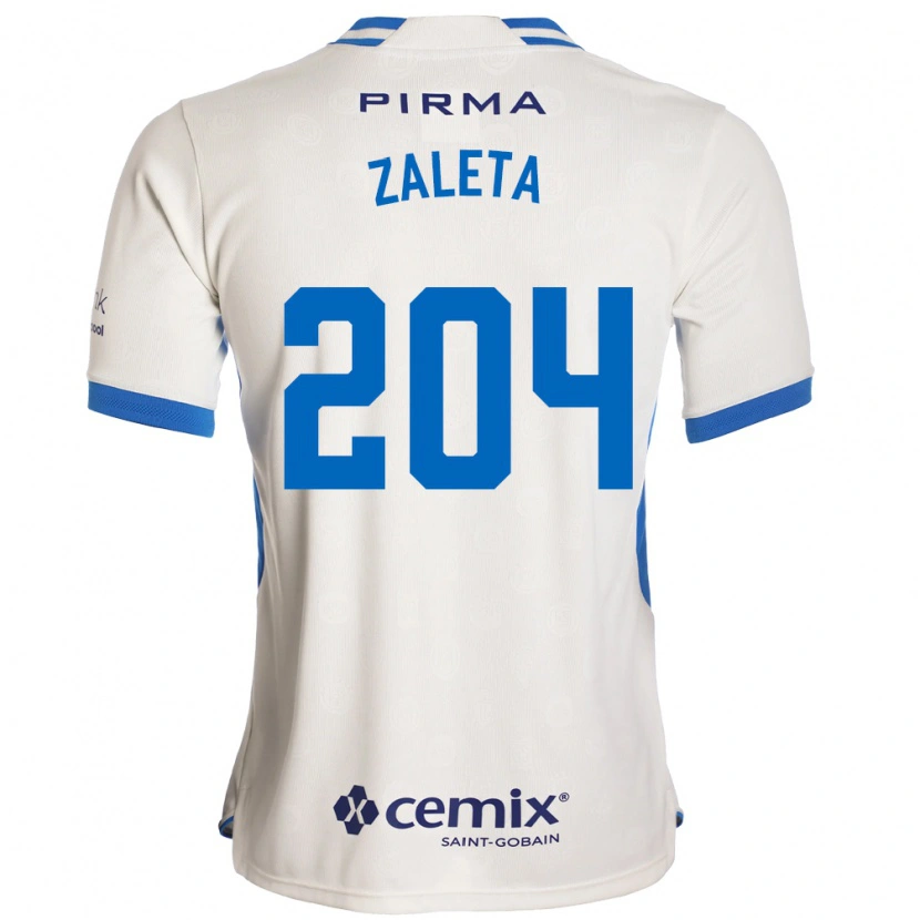 Danxen Criança Camisola Mauro Zaleta #204 Branco Azul Vermelho Alternativa 2026/27 Camisa