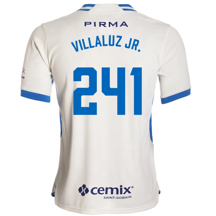 Danxen Criança Camisola César Villaluz Jr. #241 Branco Azul Vermelho Alternativa 2026/27 Camisa