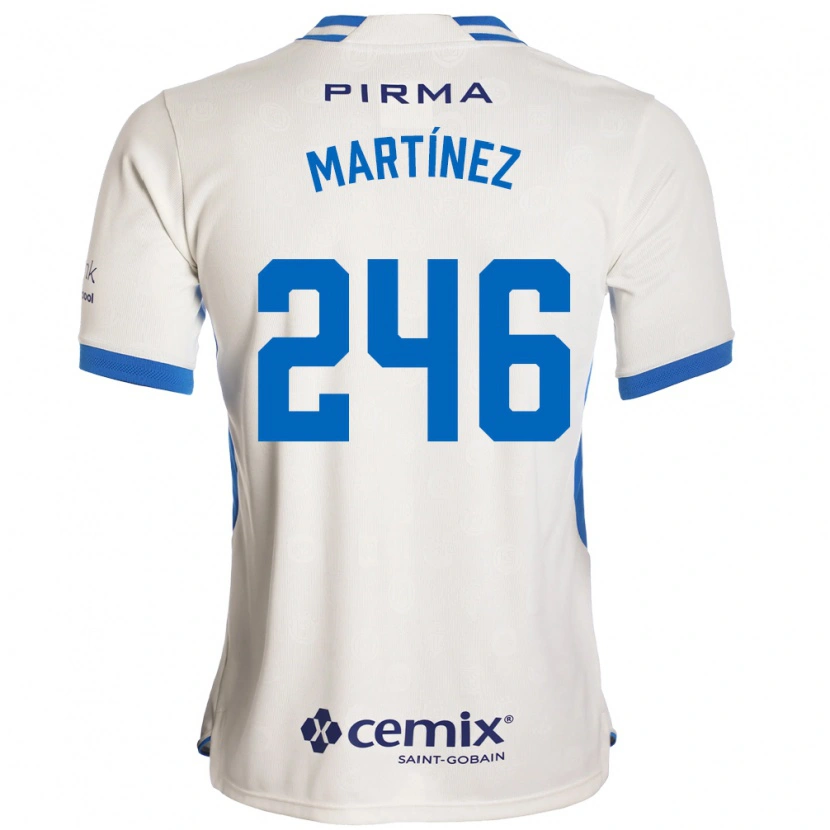 Danxen Criança Camisola Rey Martínez #246 Branco Azul Vermelho Alternativa 2026/27 Camisa