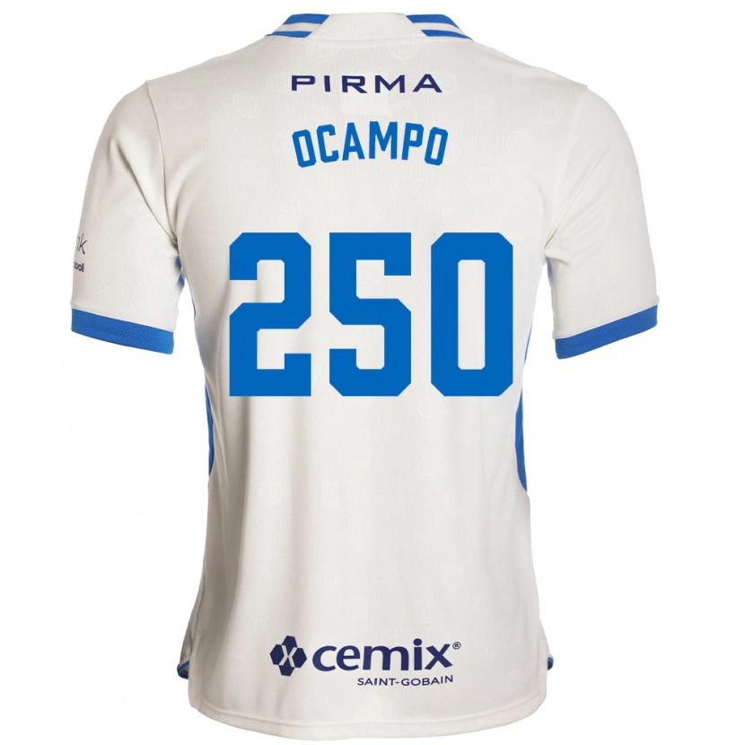 Danxen Criança Camisola Diego Ocampo #250 Branco Azul Vermelho Alternativa 2026/27 Camisa