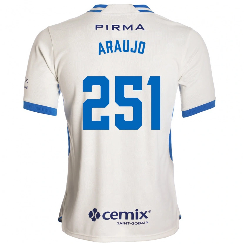 Danxen Criança Camisola Francisco Araujo #251 Branco Azul Vermelho Alternativa 2026/27 Camisa