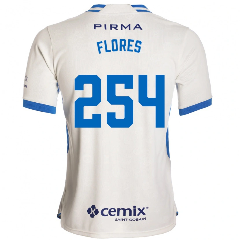 Danxen Criança Camisola Derek Flores #254 Branco Azul Vermelho Alternativa 2026/27 Camisa