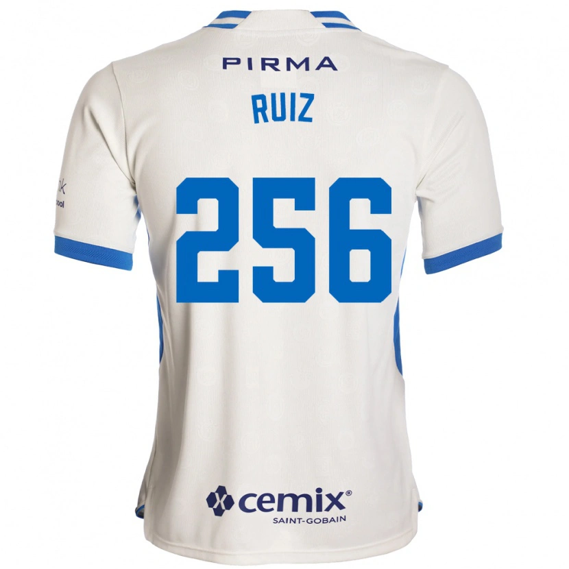 Danxen Criança Camisola Fernando Ruiz #256 Branco Azul Vermelho Alternativa 2026/27 Camisa