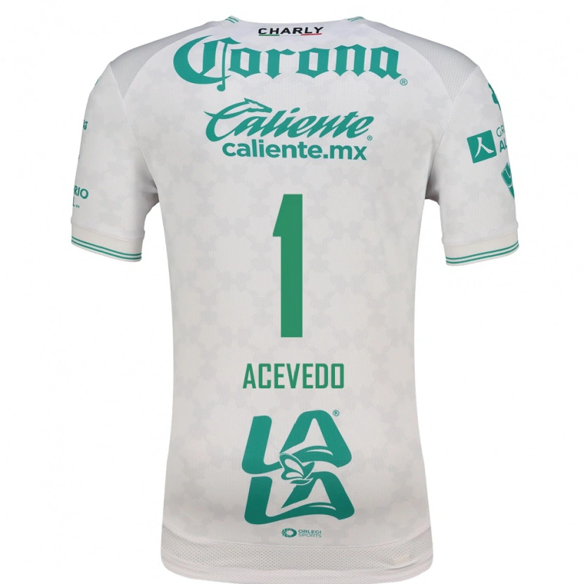 Danxen Criança Camisola Carlos Acevedo #1 Verde Claro Branco Alternativa 2026/27 Camisa